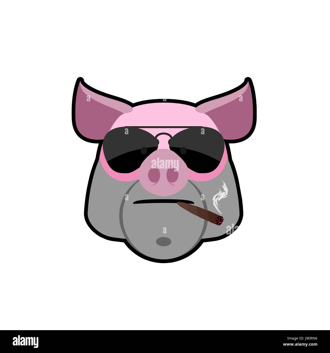 lord of the flies pig head cartoon