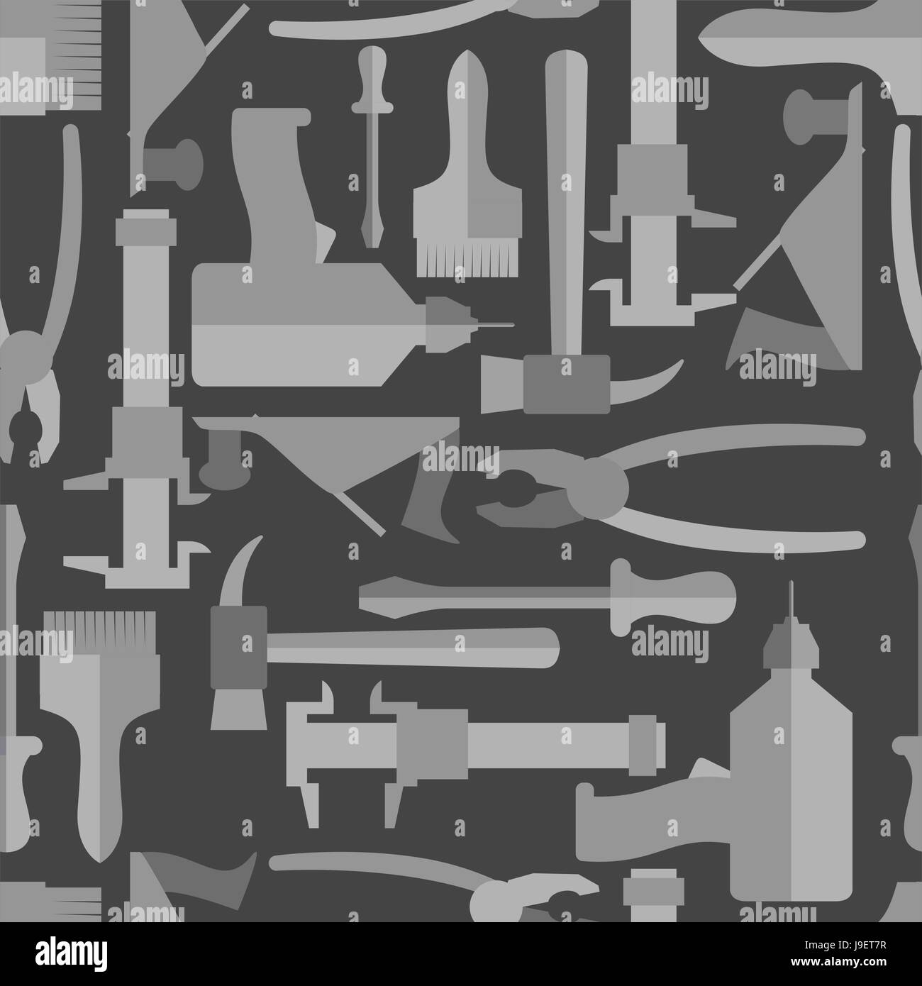 Seamless Construction Hand tools pattern. Vector illustration Stock Vector Image & Art Alamy
