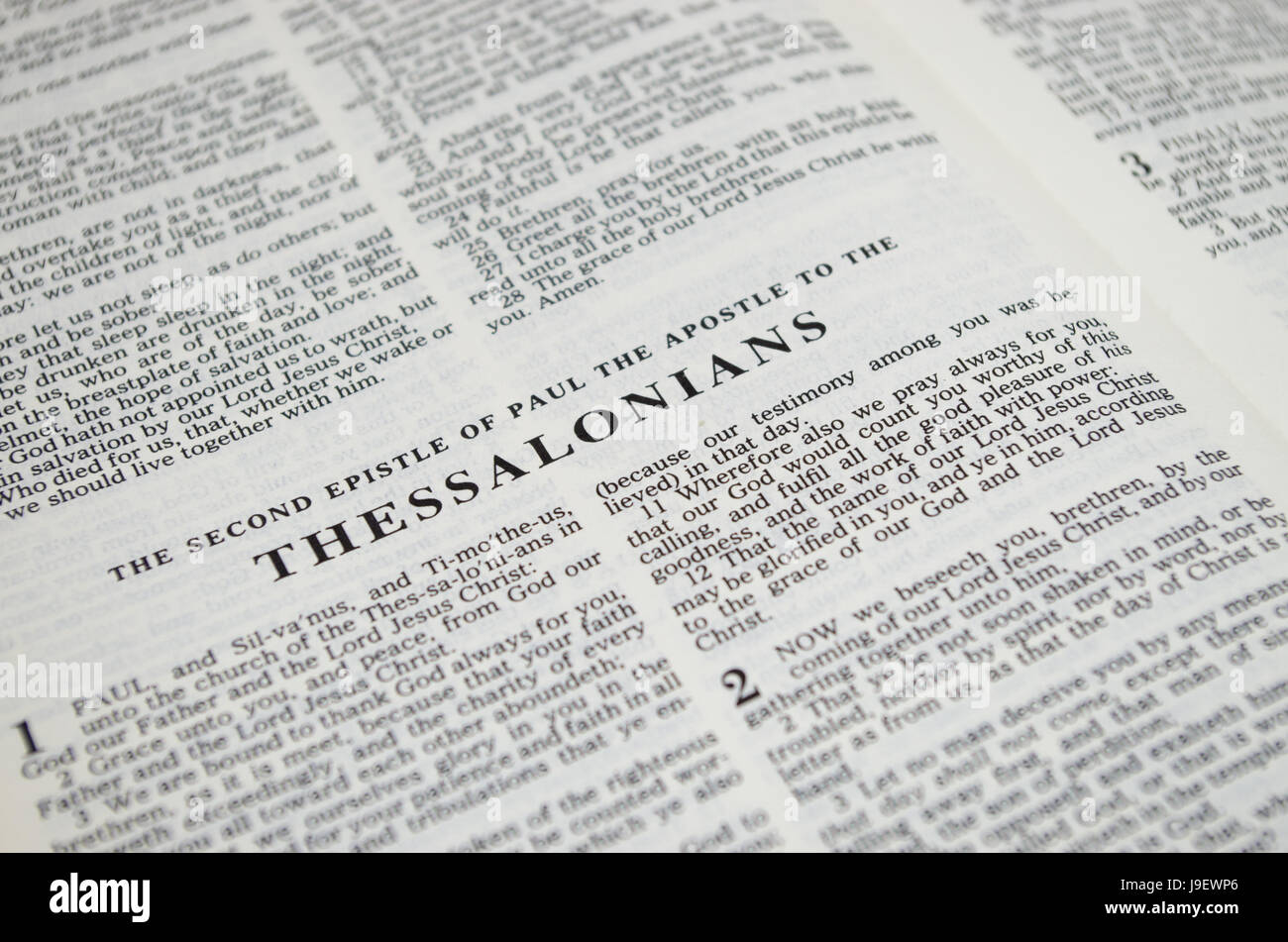 Title Page For The Book Of 2 Thessalonians In The Bible King