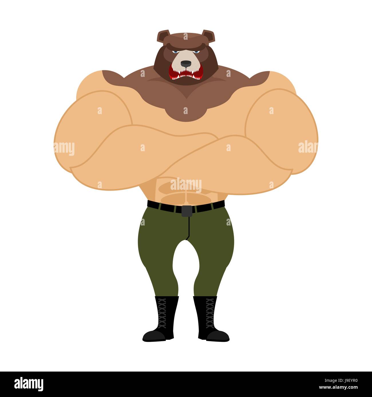 teddy bear with muscles