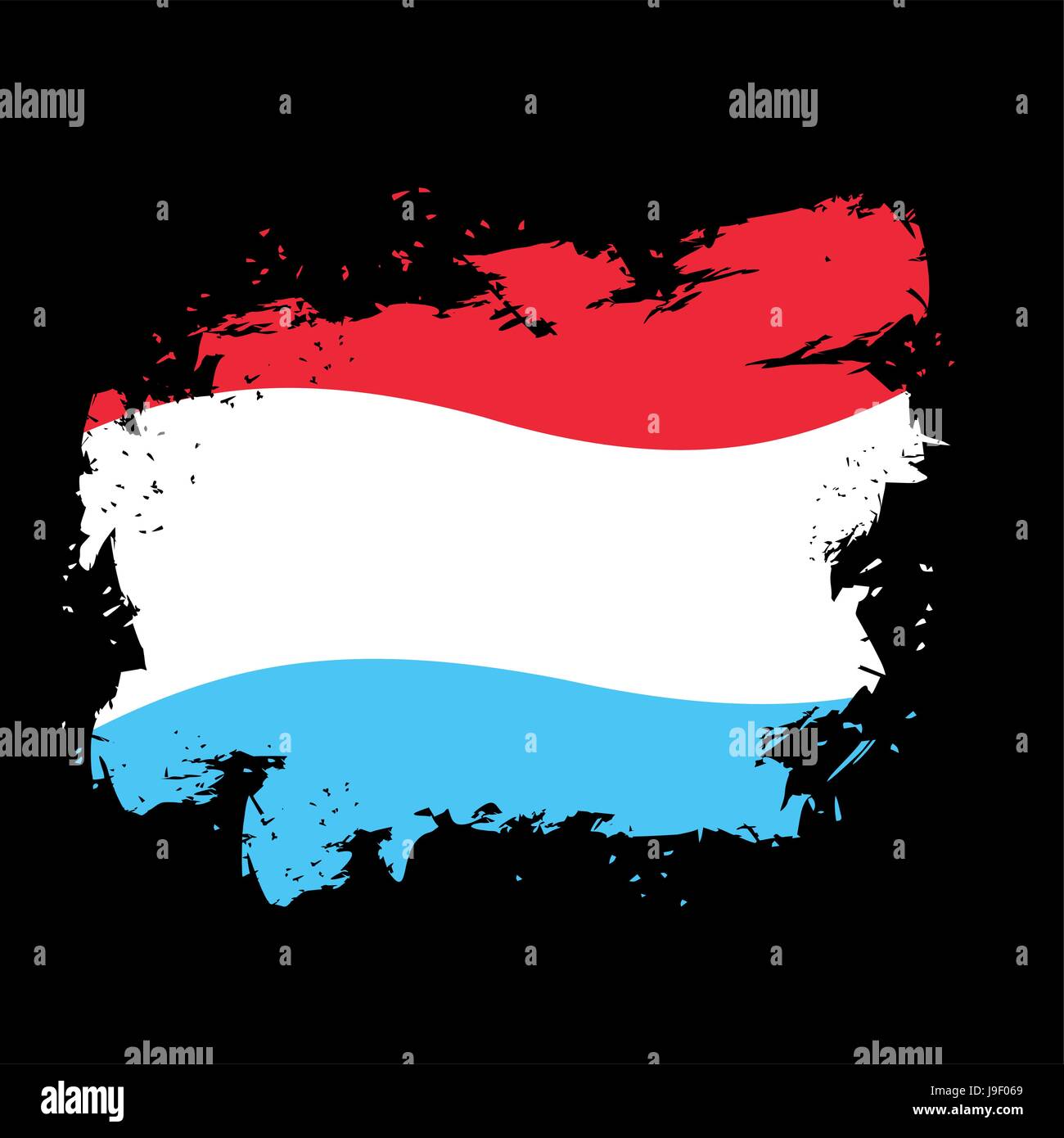 Luxembourg cracked flag Stock Vector Images Alamy