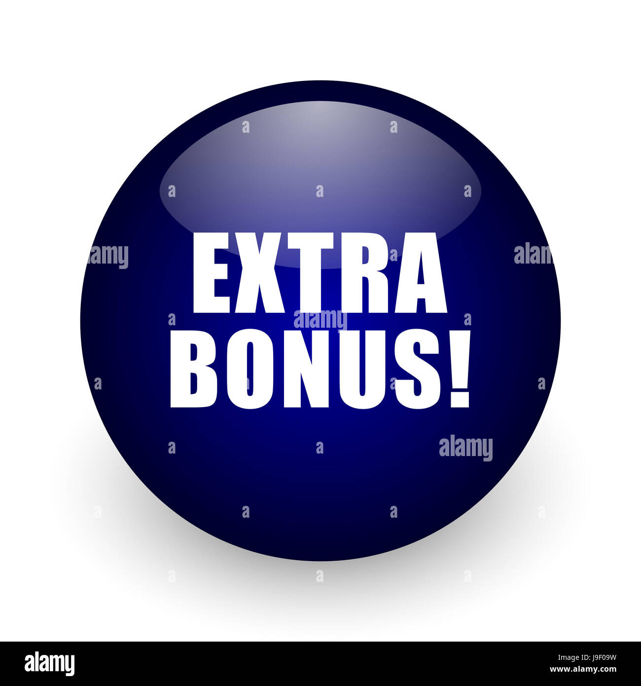 Extra bonus icon shiny glossy hi-res stock photography and images - Alamy