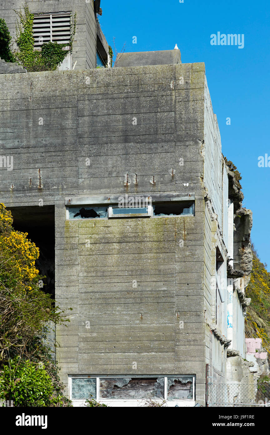 Remains of Summerland building in Douglas, Isle of Man Stock Photo