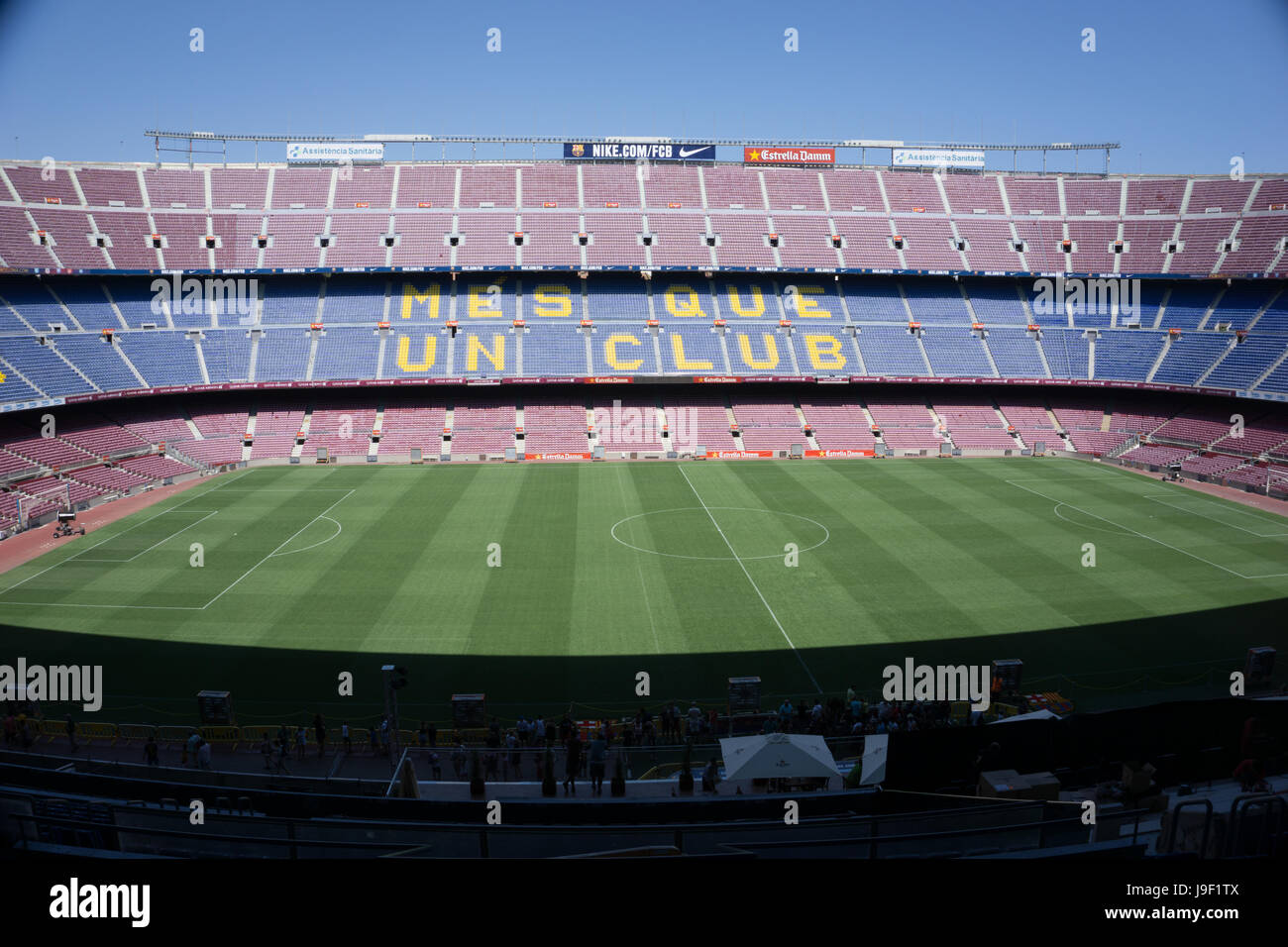 Barcelona Stadium - Camp Nou Stock Photo