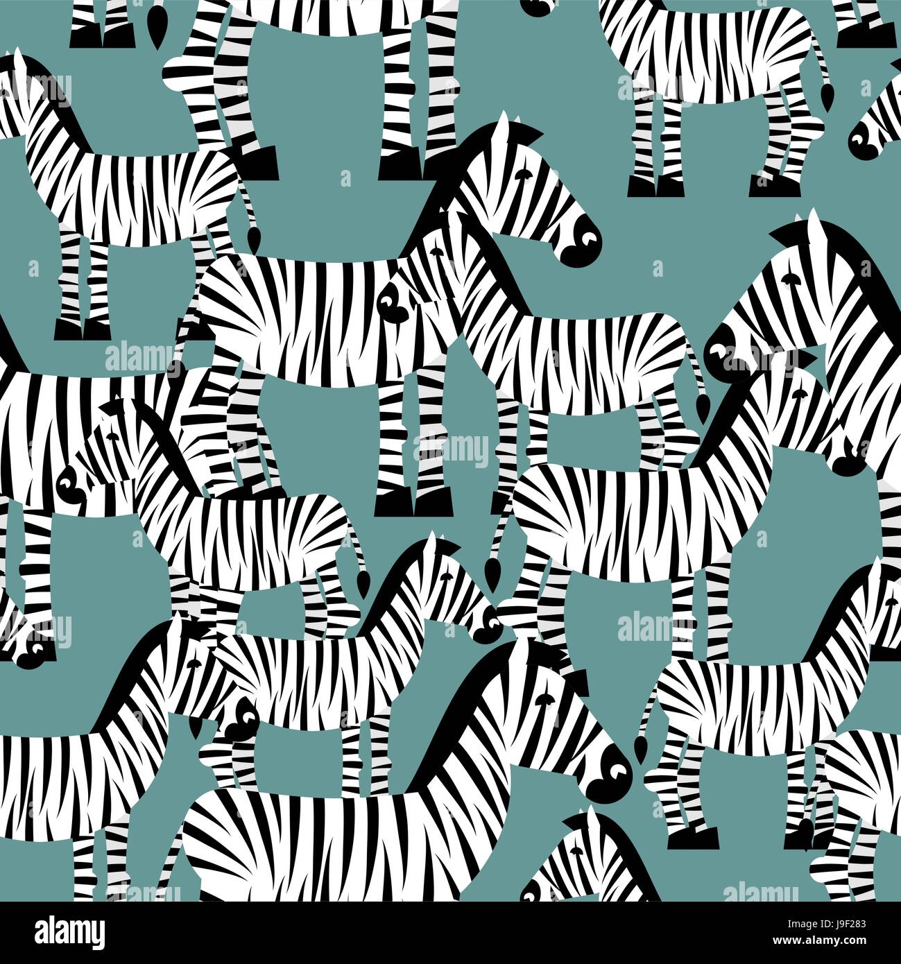 Zebra seamless pattern. Savannah Animal ornament. Wild animal texture ...