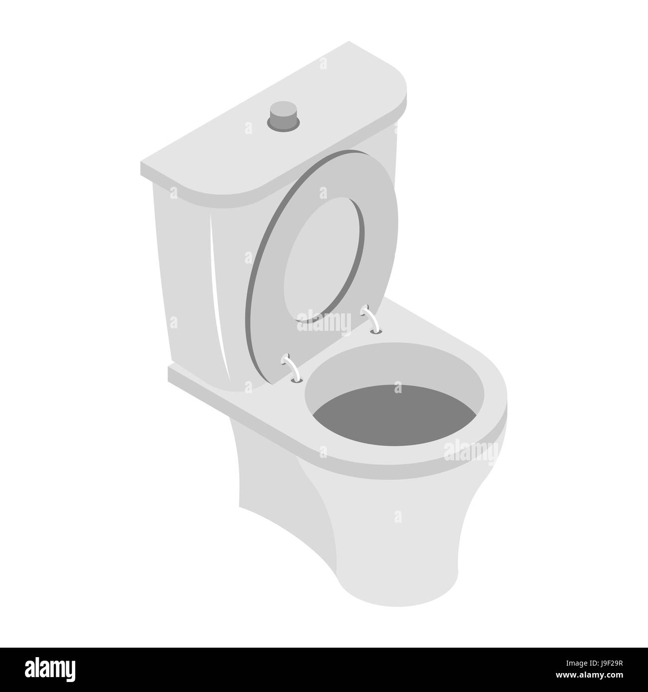 Toilet bowl on white background. WS accessories isolated Stock Vector ...