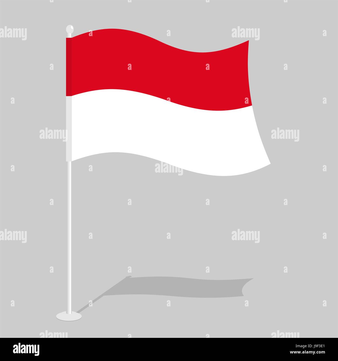 Indonesia Flag. Official national symbol of Republic of Indonesia