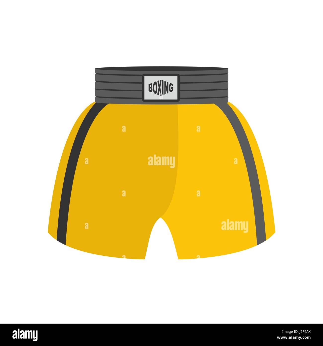 Boxing shorts isolated. boxer Clothing for athlete on white background Stock Vector