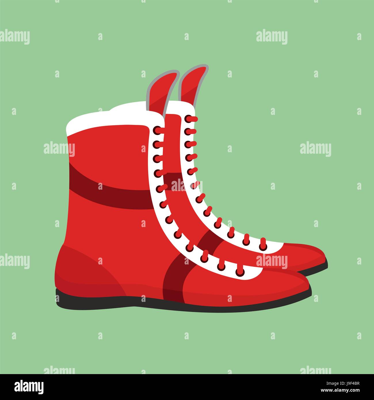 Boxing shoes. Retro footwear for Boxer training Stock Vector Image & Art Alamy