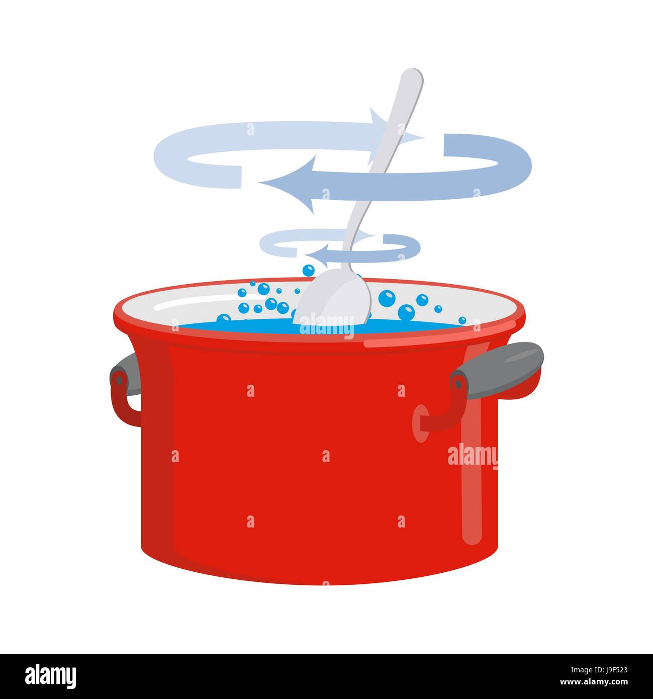 Boiling Water in a Cooking Pot on the Cooker Stock Photo - Image of  kitchenware, chef: 111312522