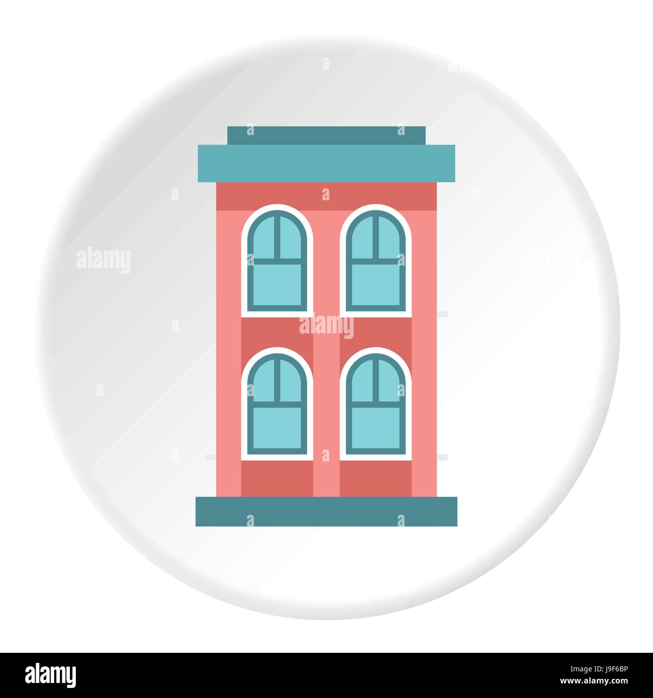 Two storey house with large windows icon Stock Vector Image & Art - Alamy