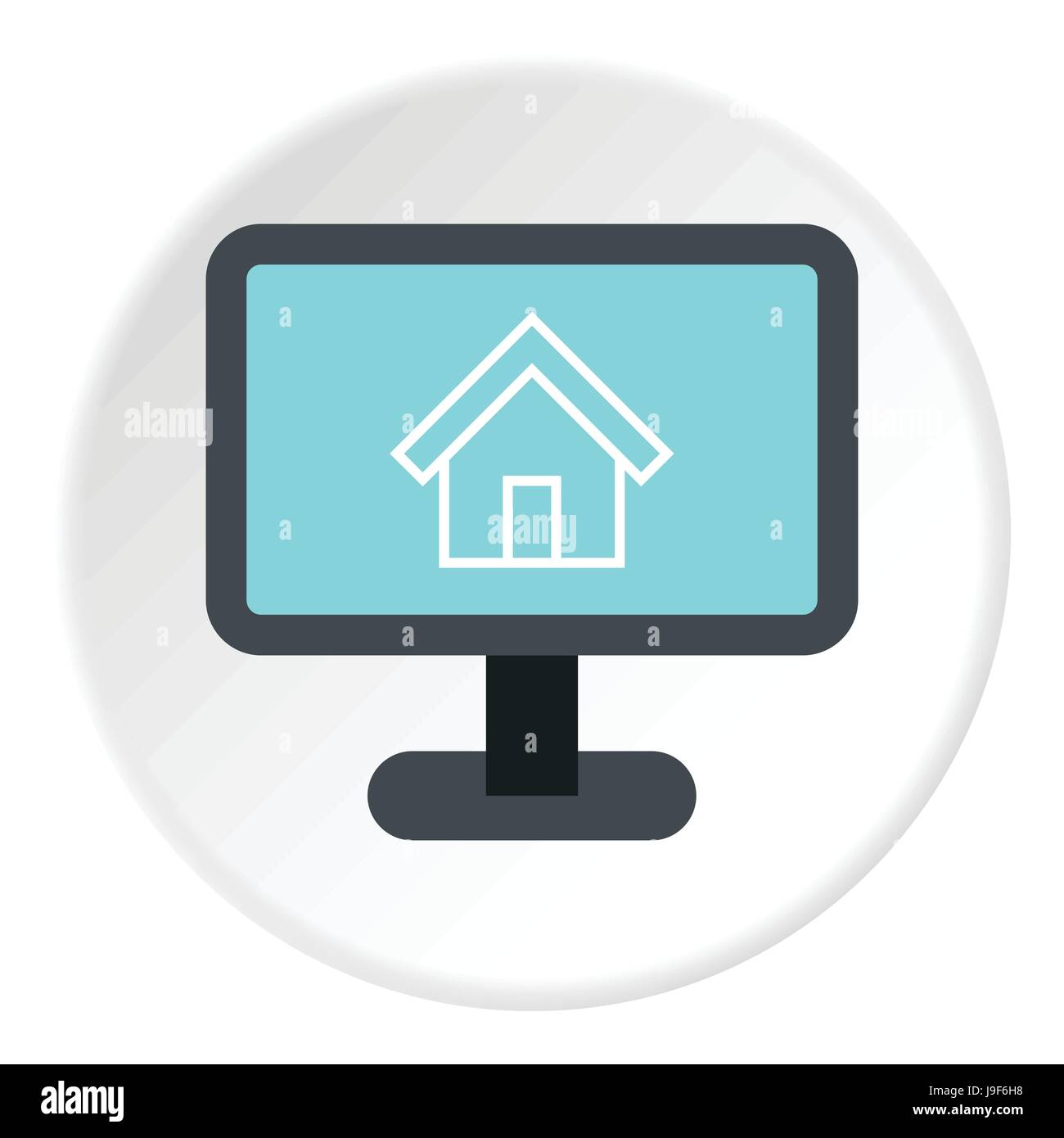 Layout of house icon, flat style Stock Vector Image & Art - Alamy