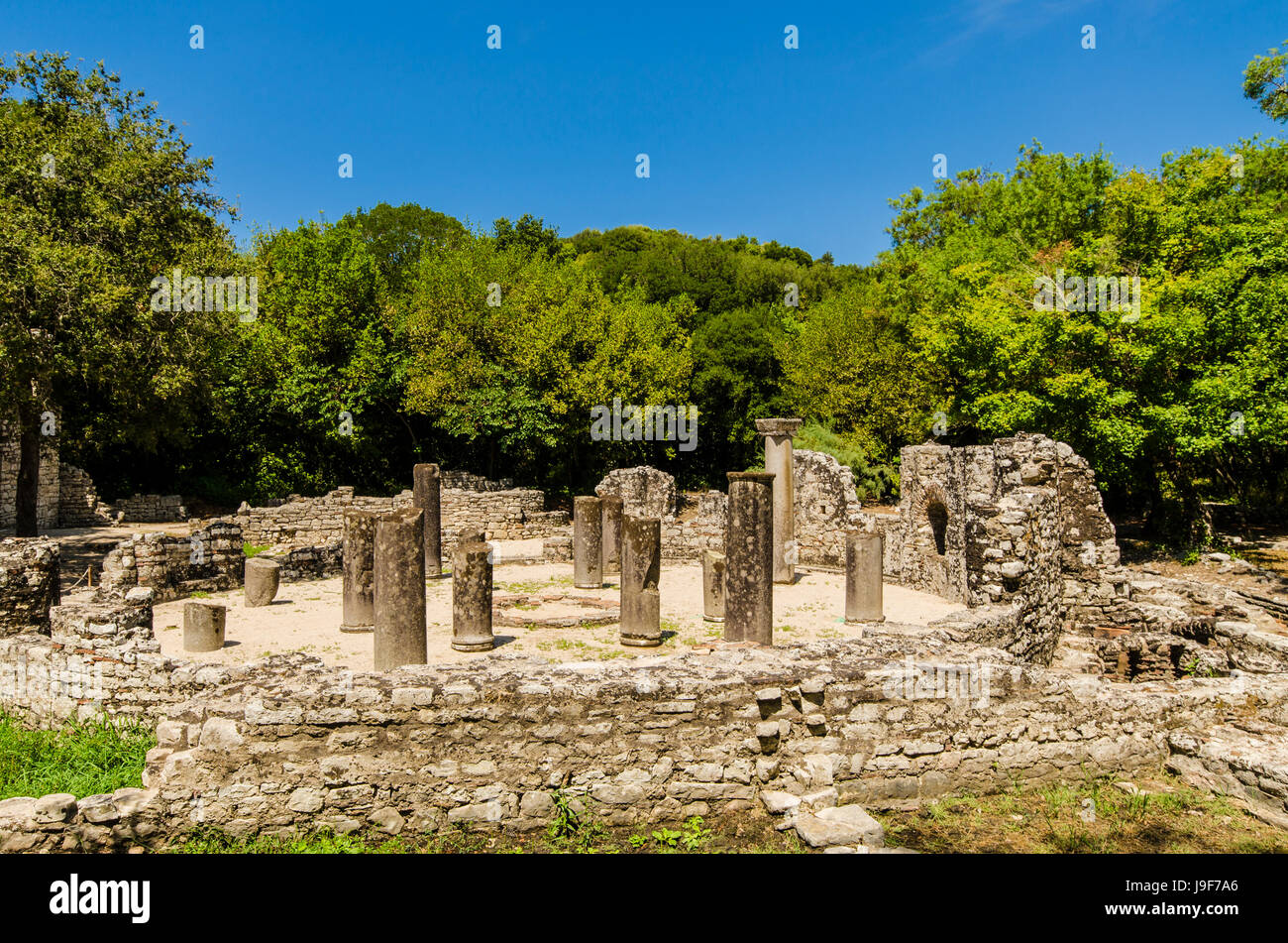 View at ruins of ancient city Butrint in Albania Stock Photo - Alamy