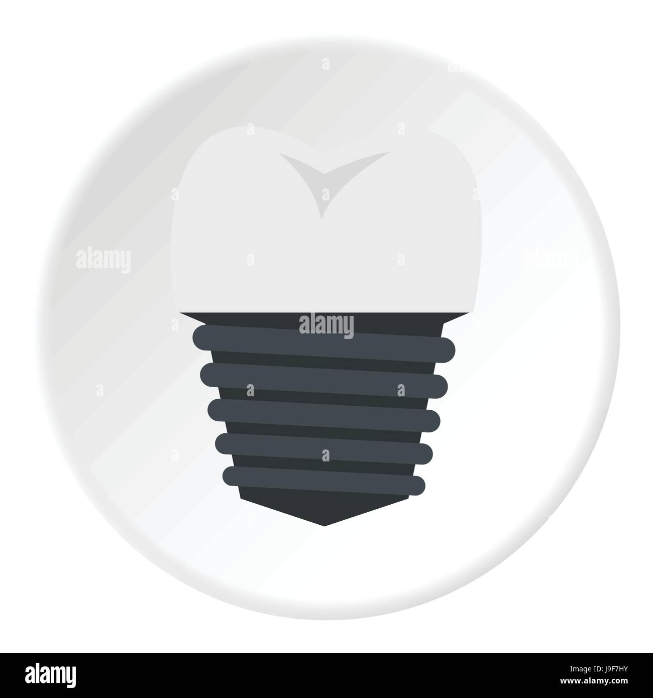 Screw tooth implant icon, flat style Stock Vector Image & Art - Alamy