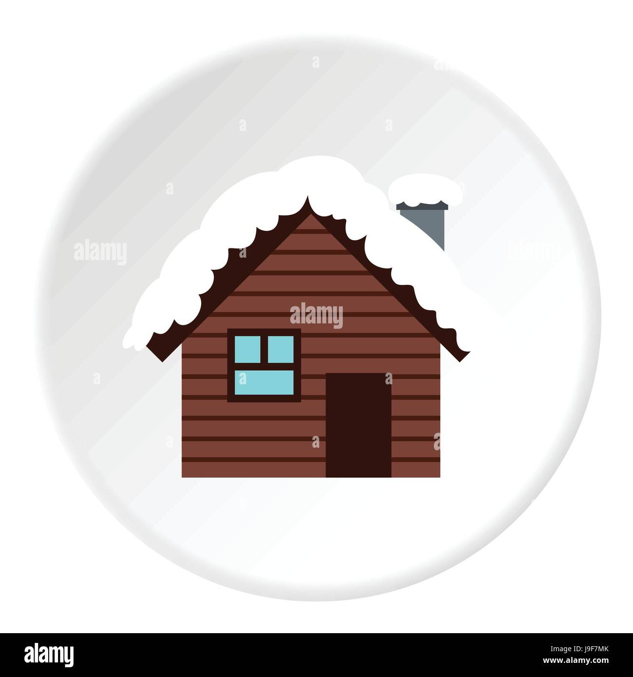 Beautiful urban snowy scene Stock Vector Images - Alamy