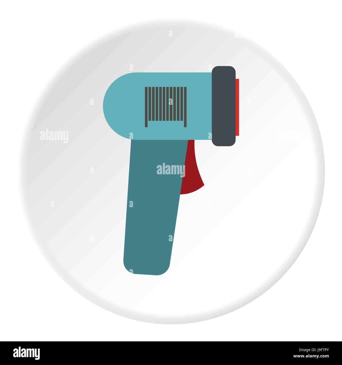 Barcode scanner icon, flat style Stock Vector Image & Art - Alamy