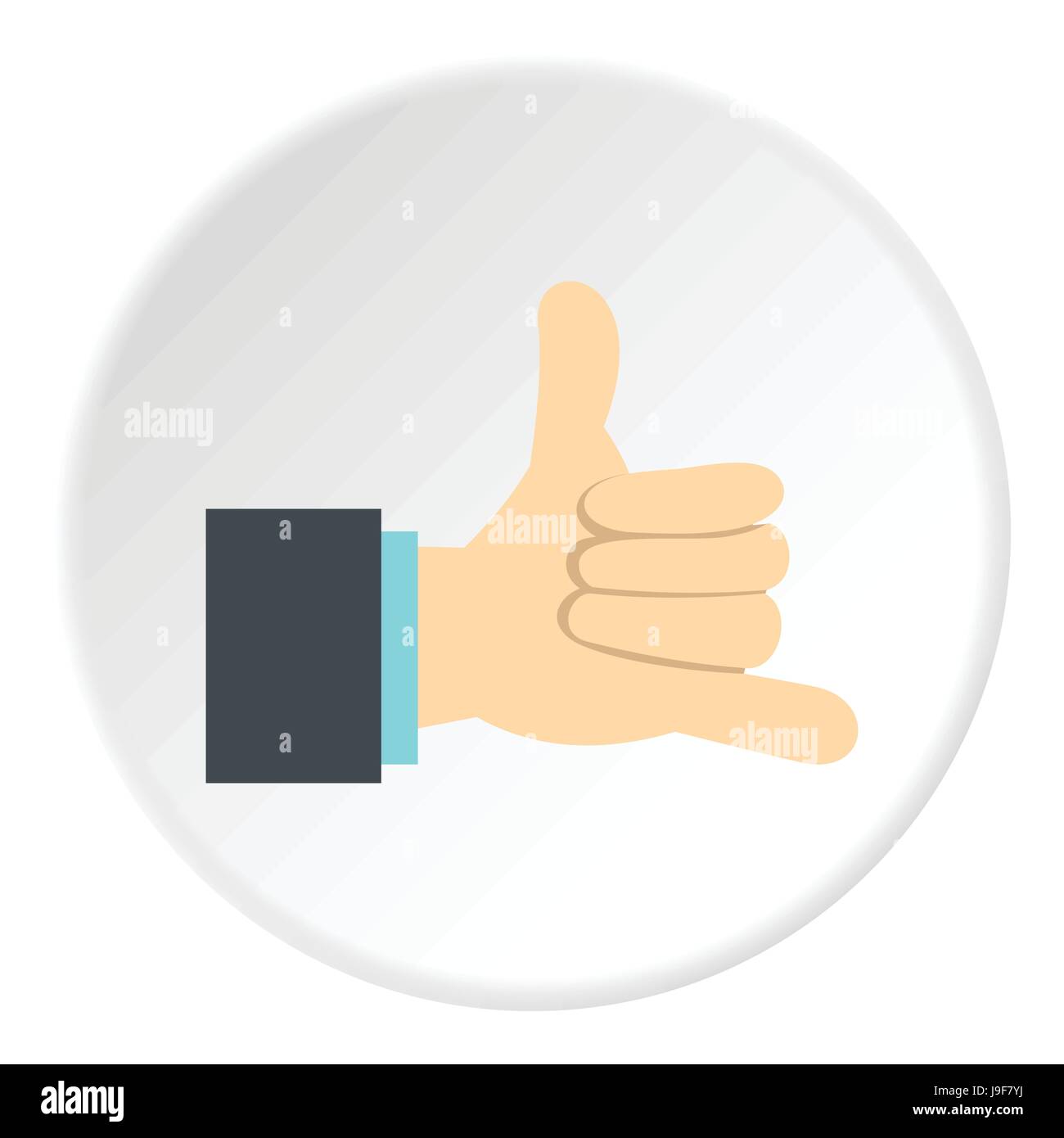 Gesture surfing icon, flat style Stock Vector Image & Art - Alamy