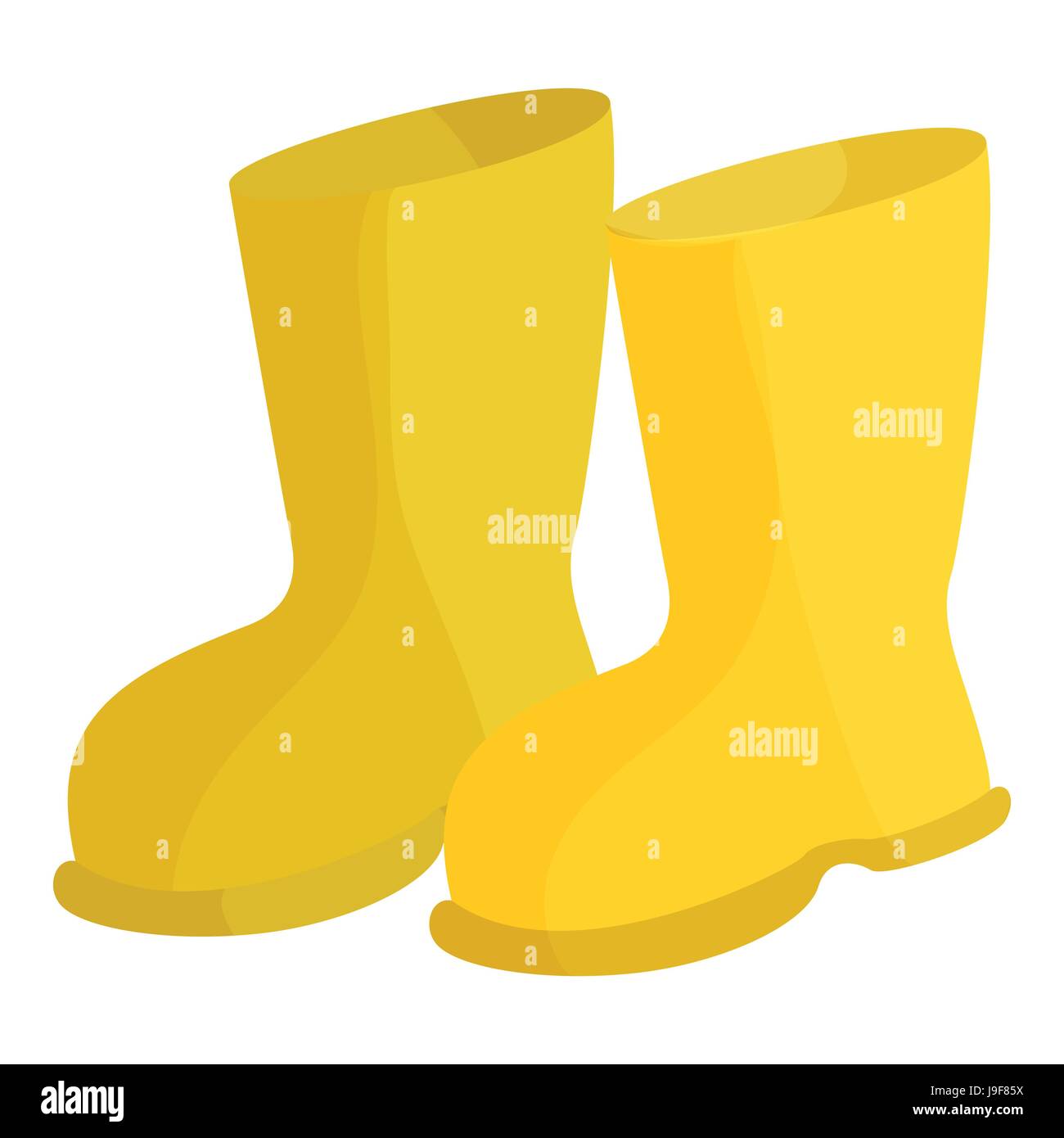 Yellow rubber boots icon, cartoon style Stock Vector Image & Art - Alamy