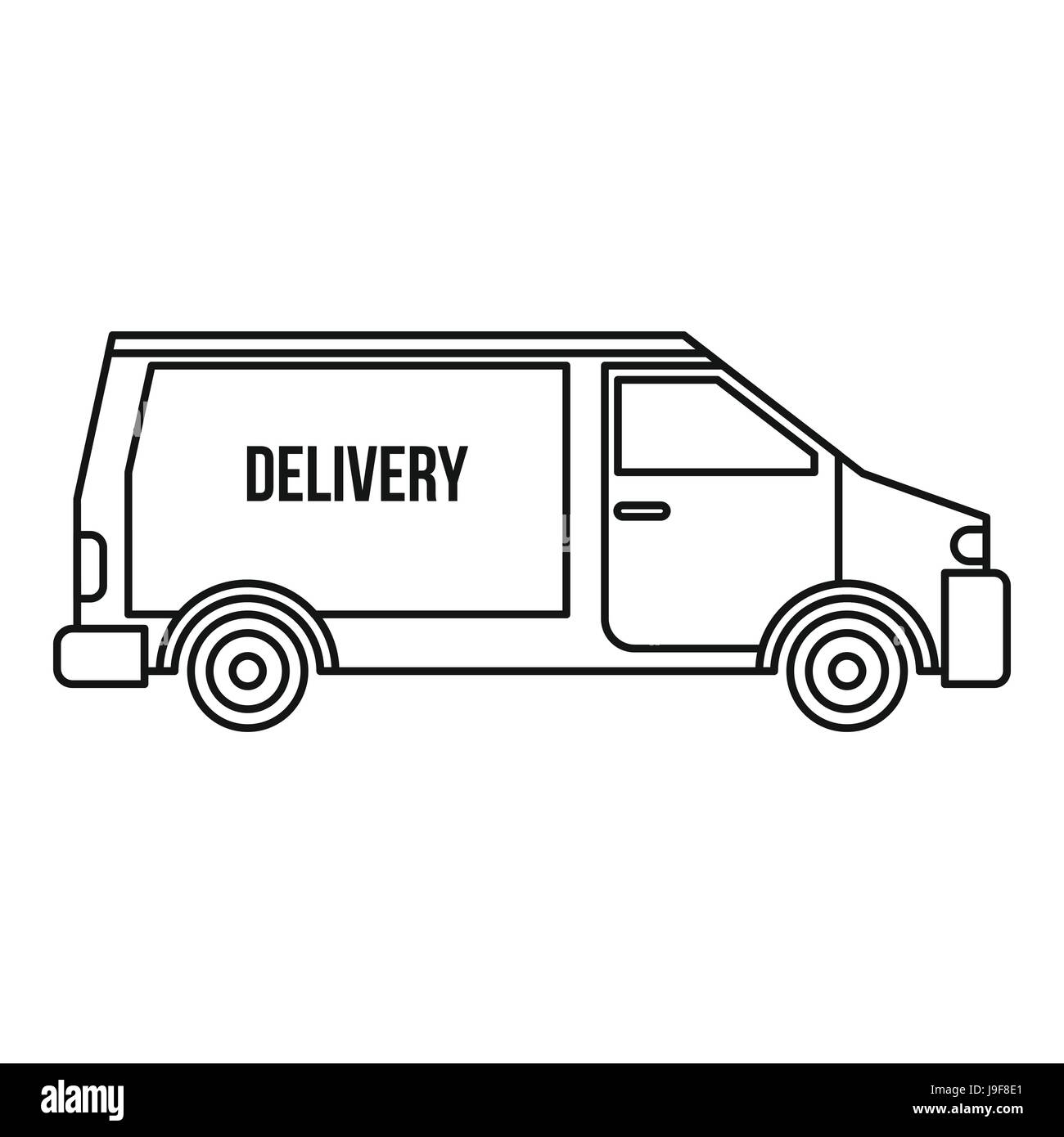 Premium Vector  Delivery truck hand drawn outline doodle icon fast  delivery service fast shipping and freight concept