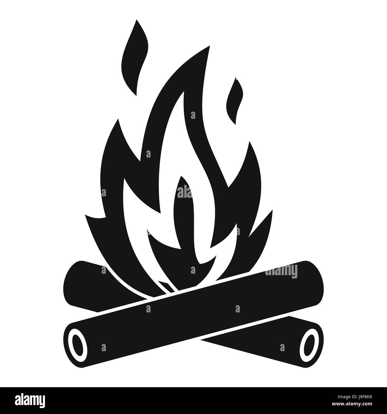 Campfire icon, simple style Stock Vector Image & Art - Alamy