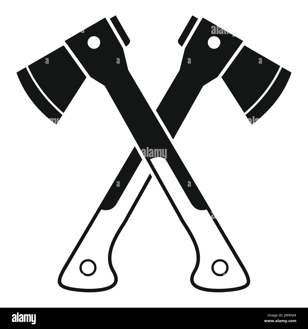 Crossed axes icon, simple style Stock Vector Image & Art - Alamy