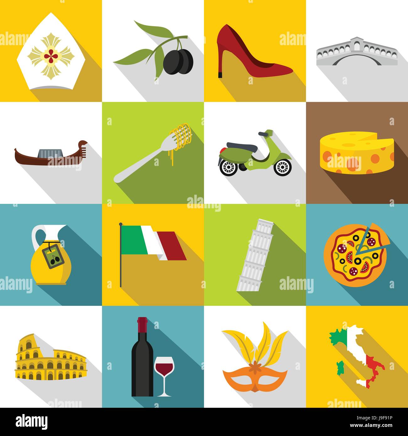 Italian Boat Flag Stock Vector Images - Alamy