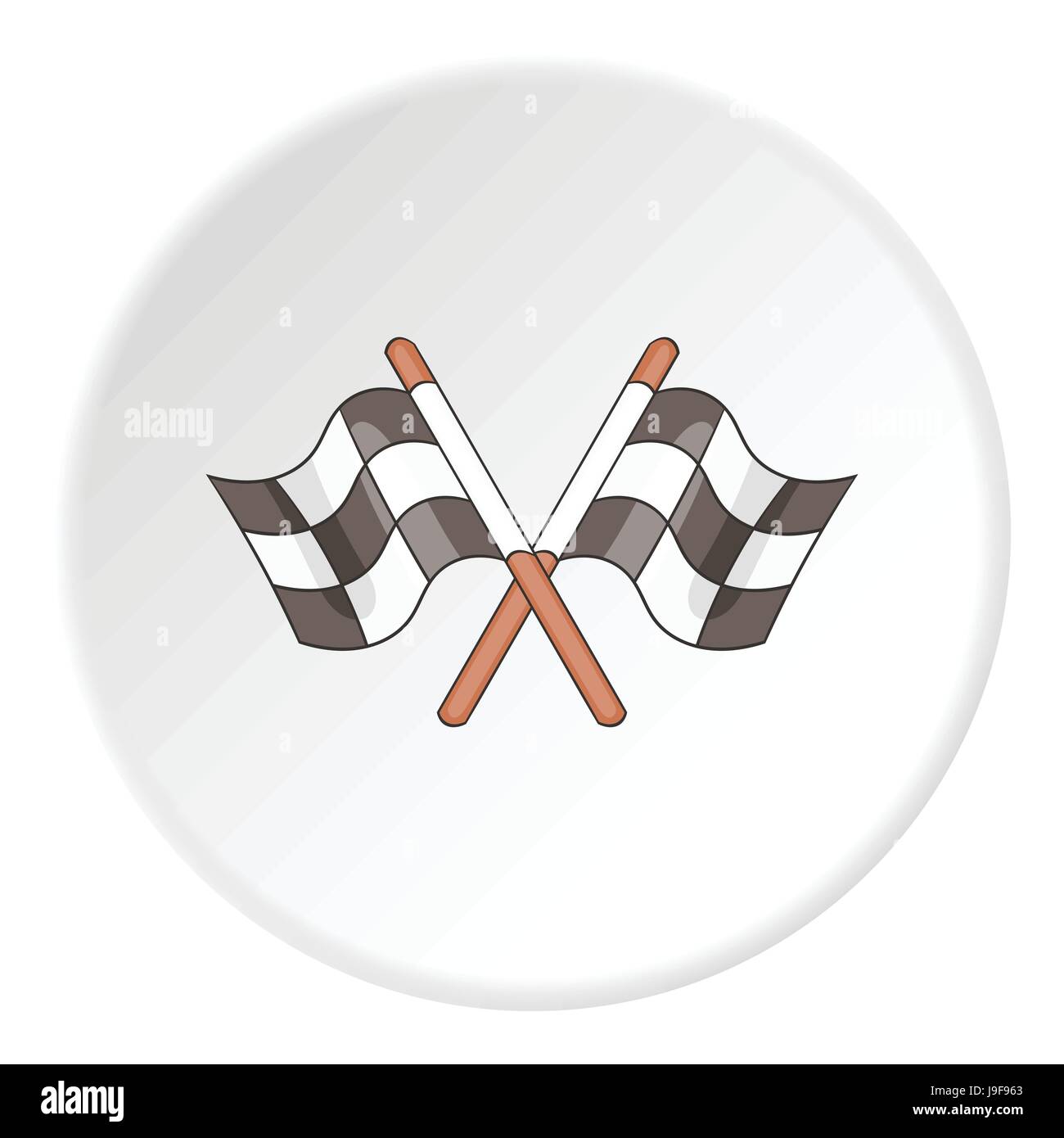 Racing flag icon, flat style Stock Vector Image & Art - Alamy