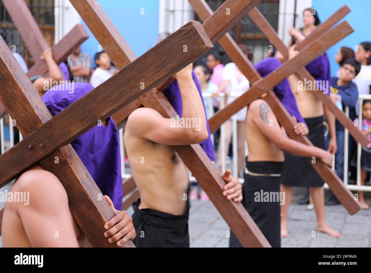 Easter parade in Oaxaca, Mexico Stock Photo