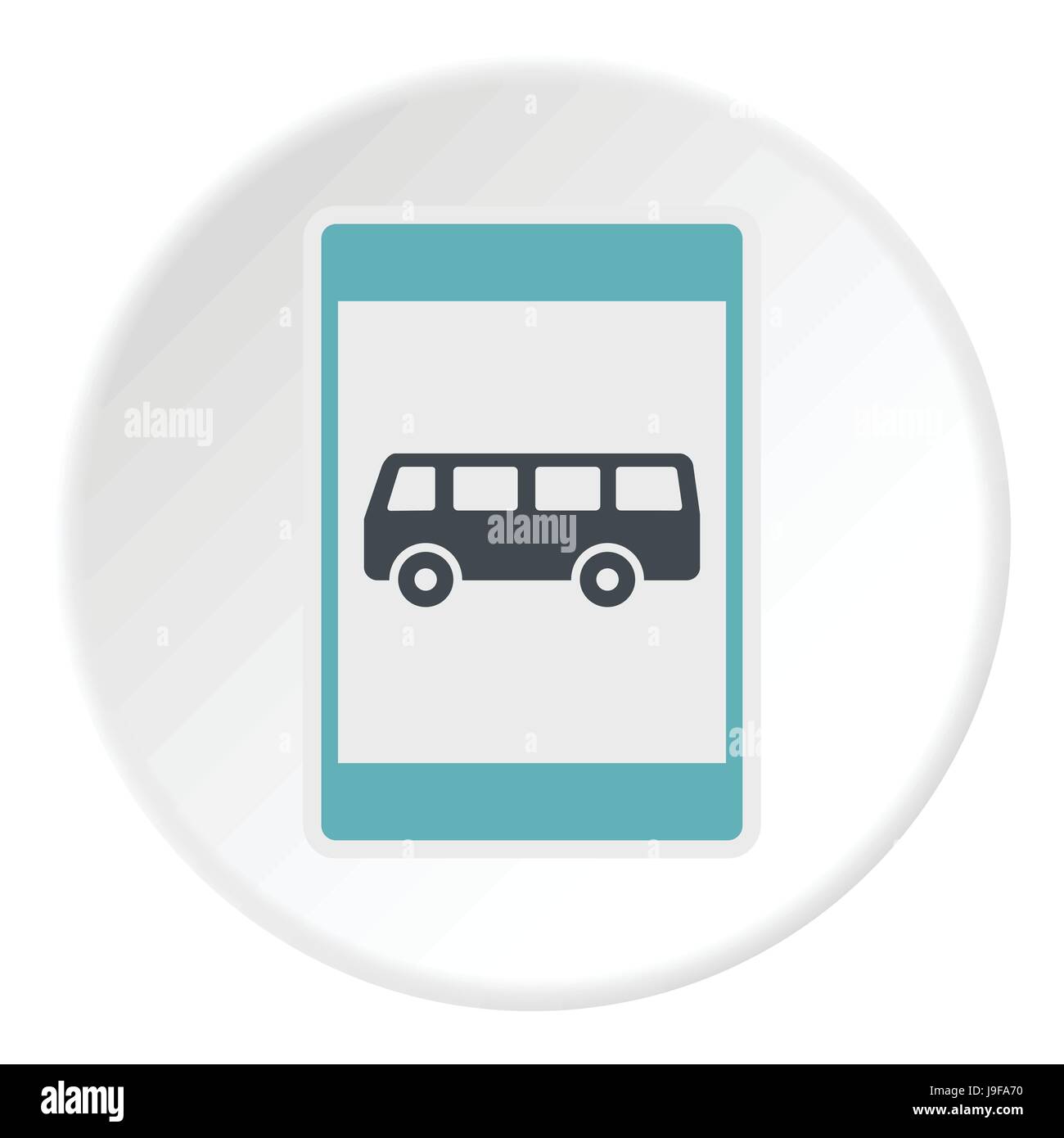 Sign bus stop icon, flat style Stock Vector Image & Art - Alamy
