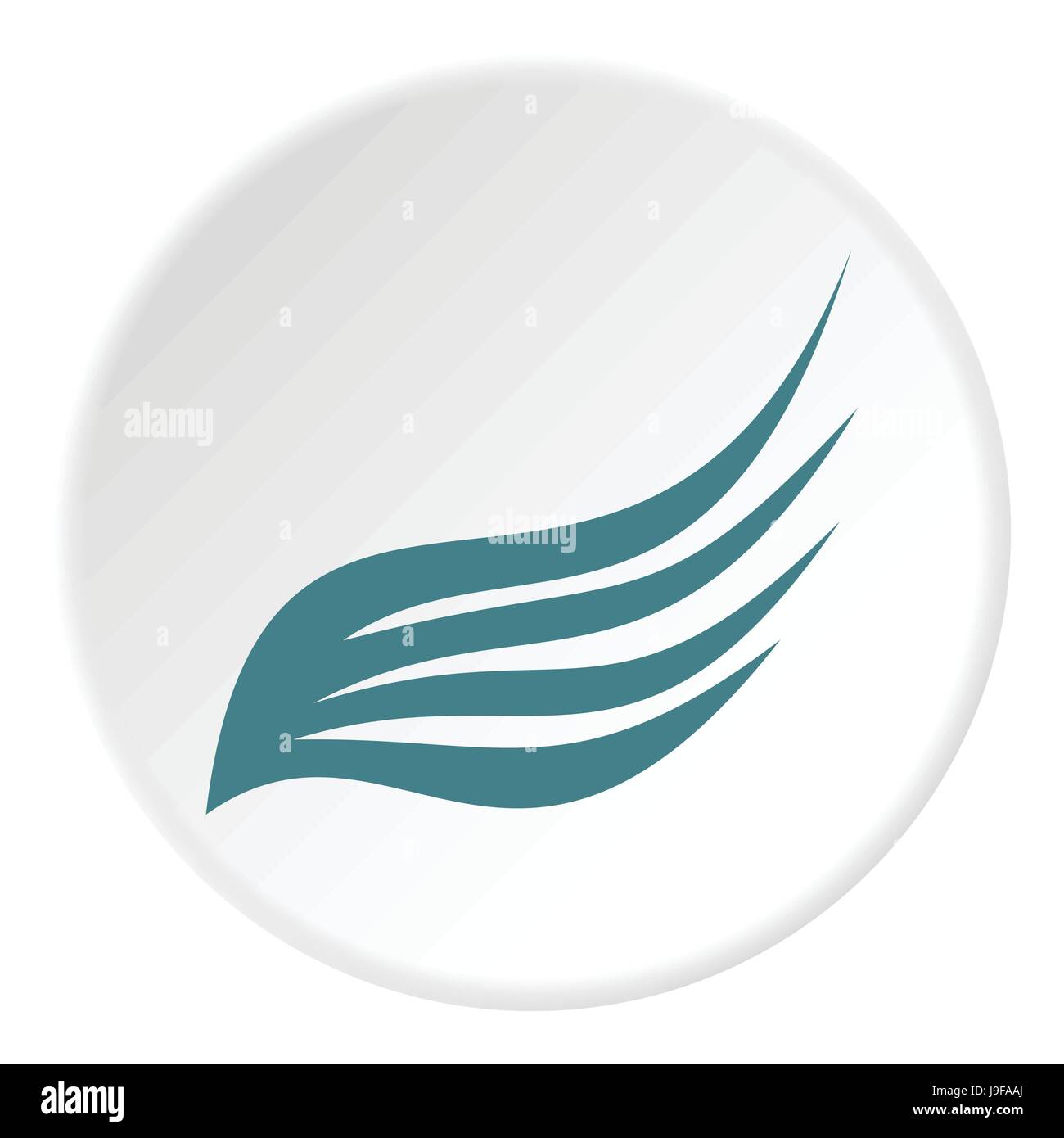 Birds wing with feathers icon, flat style Stock Vector Image & Art - Alamy
