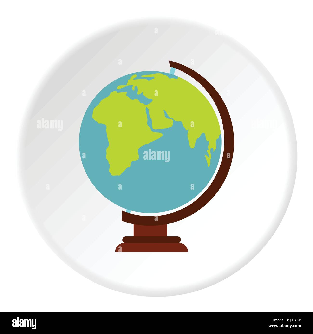 Globe icon, flat style Stock Vector Image & Art - Alamy