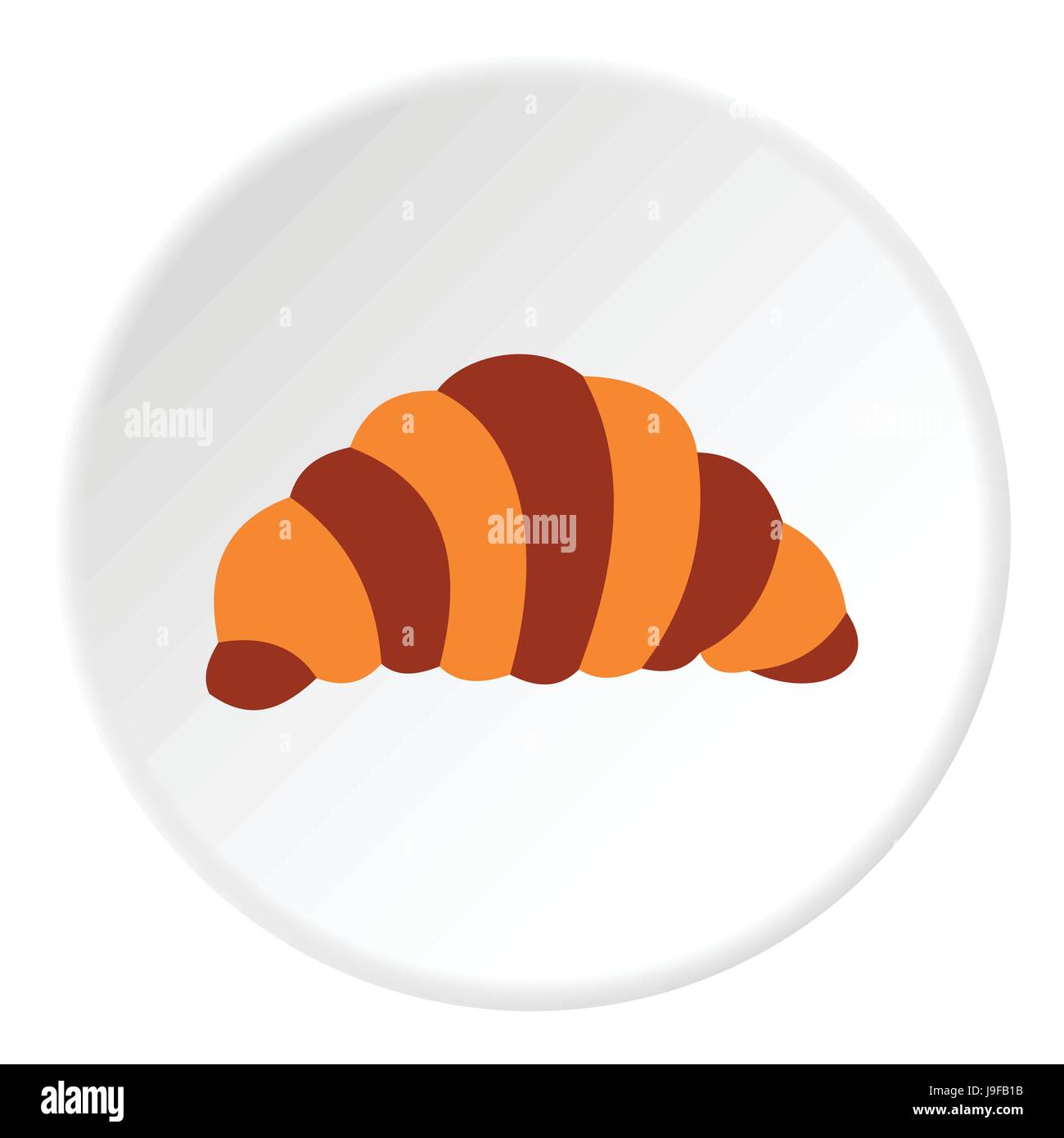 Croissant icon, flat style Stock Vector Image & Art - Alamy