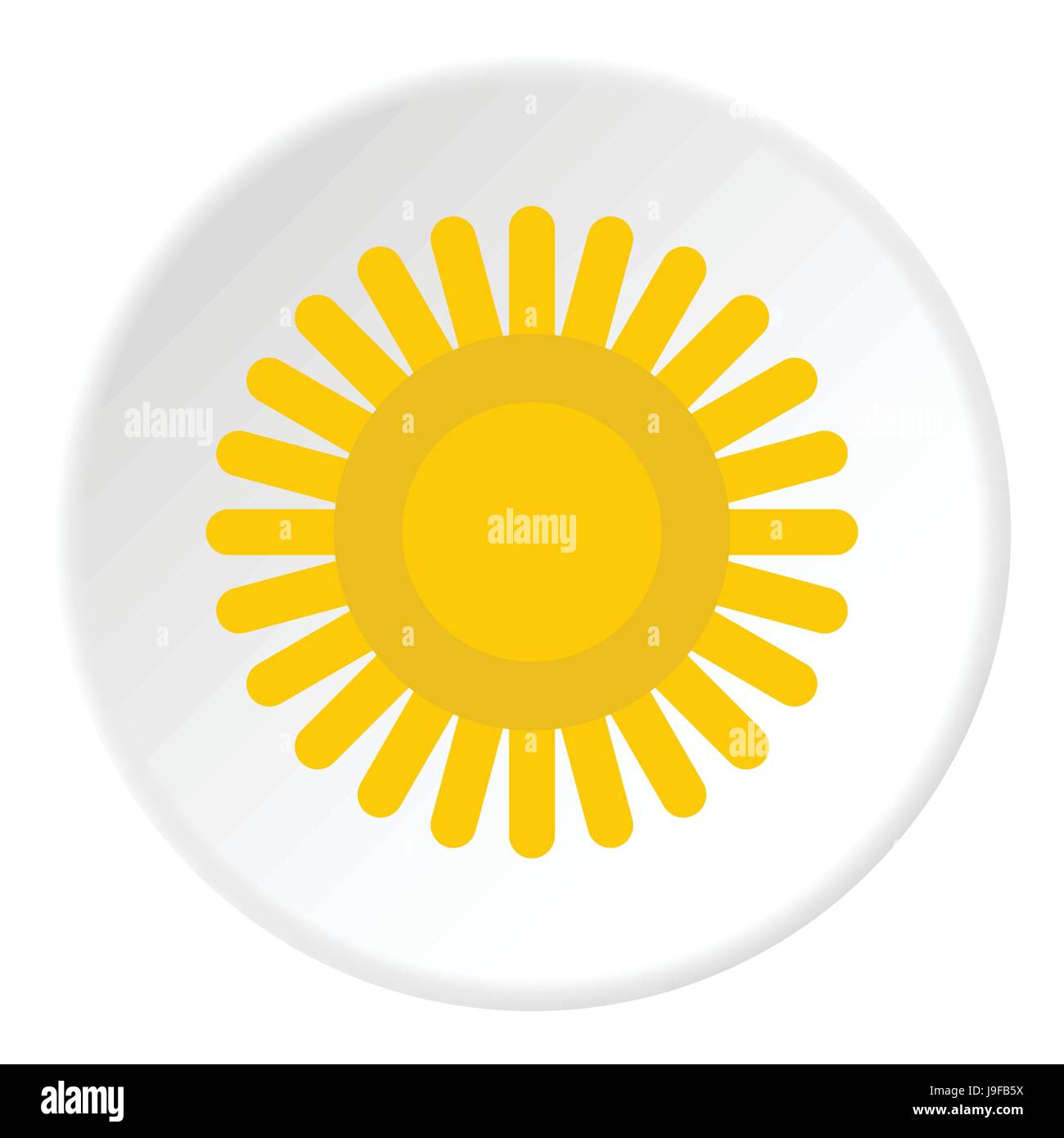 Sun icon, flat style Stock Vector Image & Art - Alamy
