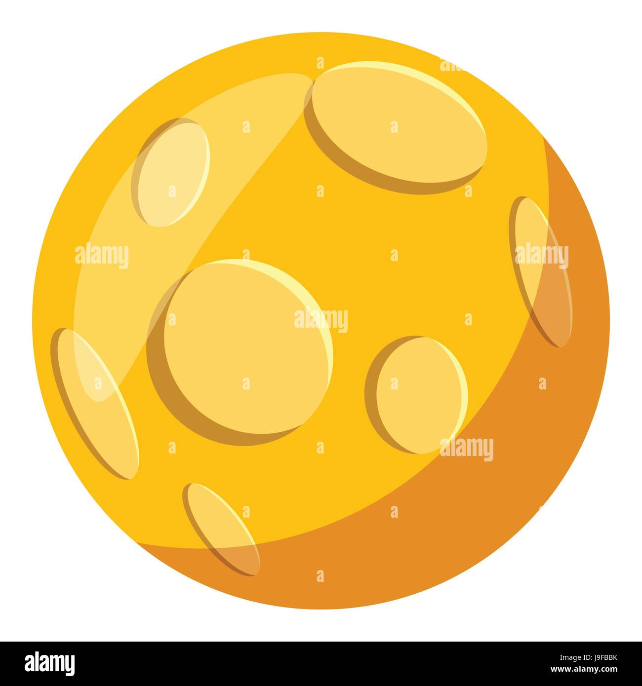 Moon icon, cartoon style Stock Vector Image & Art - Alamy
