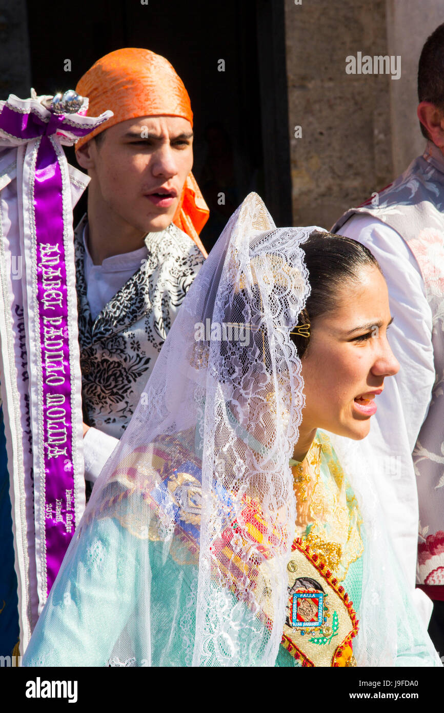At the annual March festival Las Fallas (The Fires), honoring Virgin ...