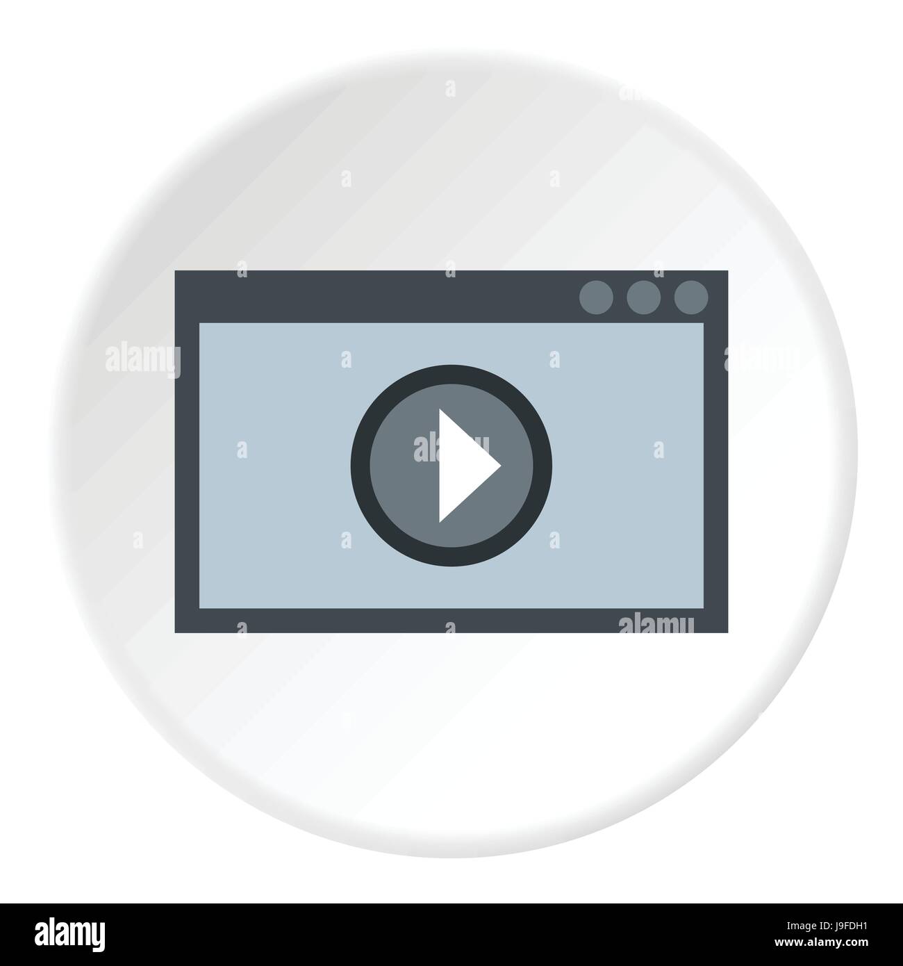 Video player icon, flat style Stock Vector Image & Art - Alamy