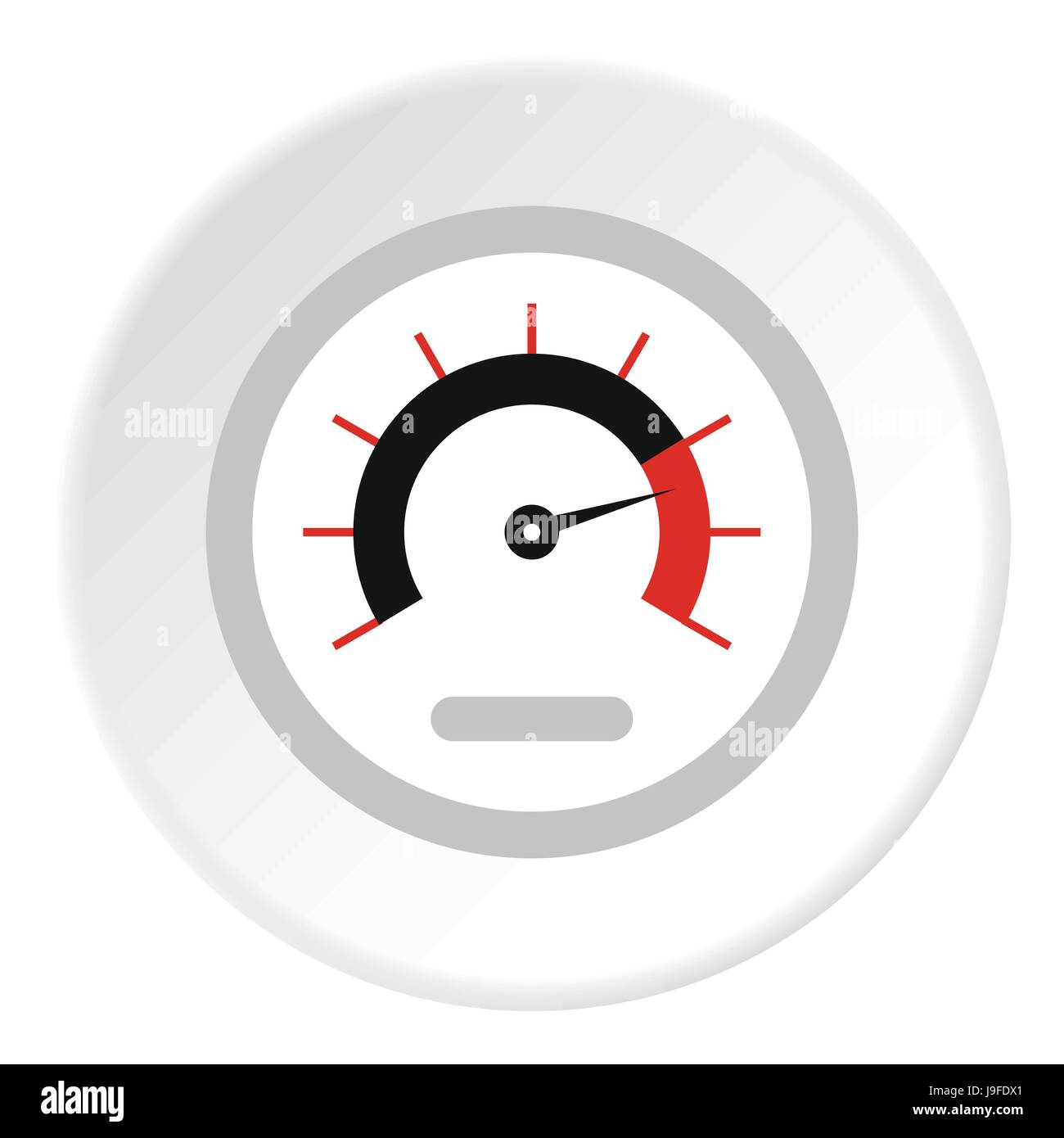 Exclusive speedometer icon, flat style Stock Vector Image & Art - Alamy