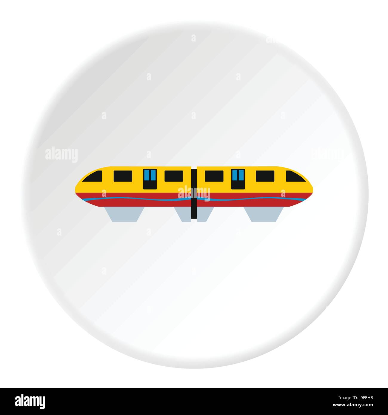 Electric train icon, flat style Stock Vector Image & Art - Alamy