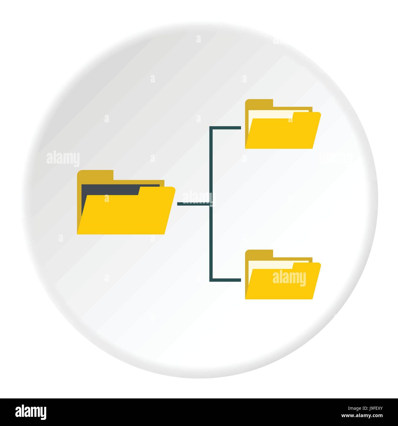File system on computer icon, flat style Stock Vector Image & Art - Alamy