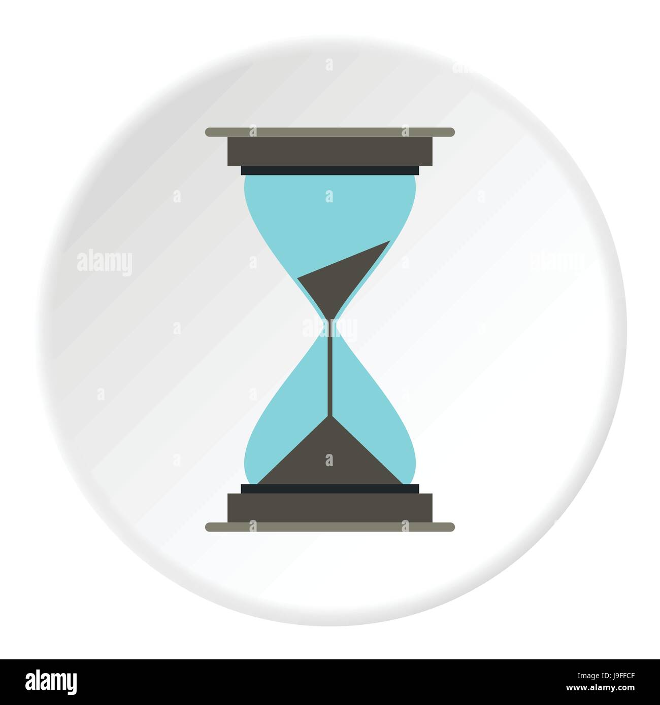 Hourglass icon, flat style Stock Vector Image & Art - Alamy