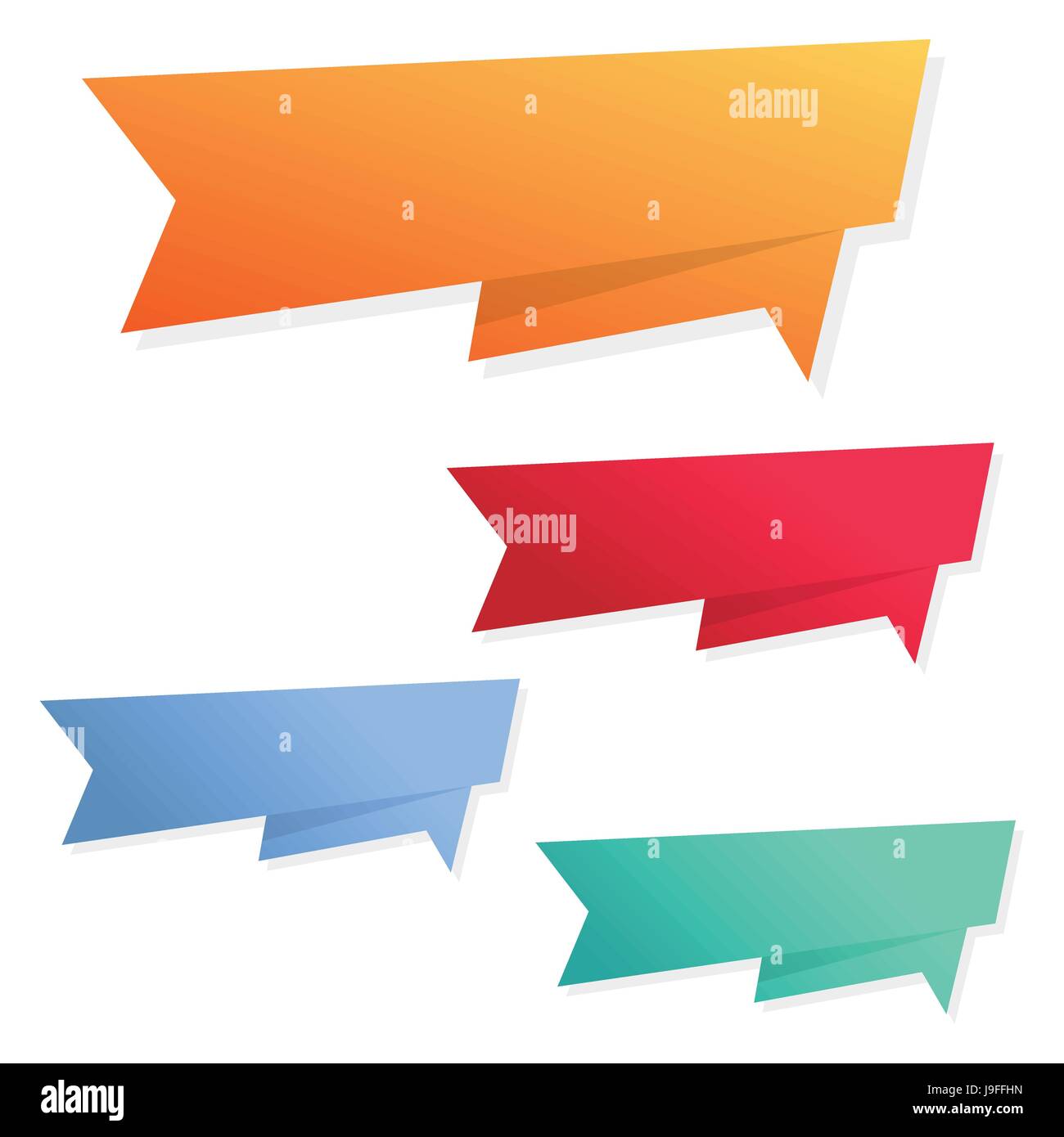 Modern Colorful speech bubbles, vector illustration Stock Vector
