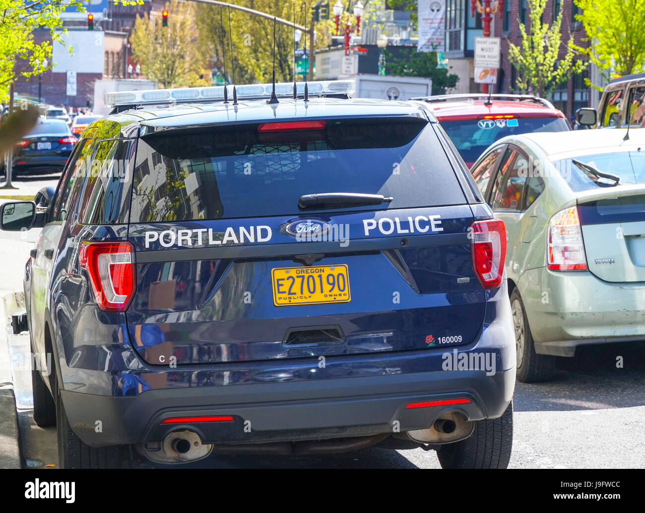 Portland Police Car PORTLAND OREGON APRIL 16, 2017 Stock Photo Alamy
