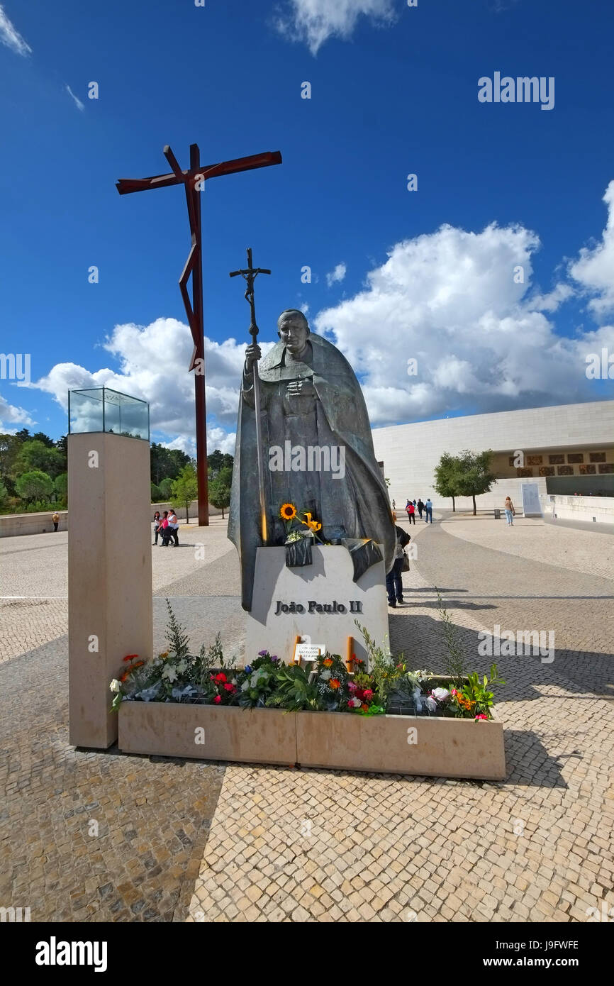 Church of Holy Trinity Our Lady Fatima Portugal Catholic pilgrimage shrine Stock Photo