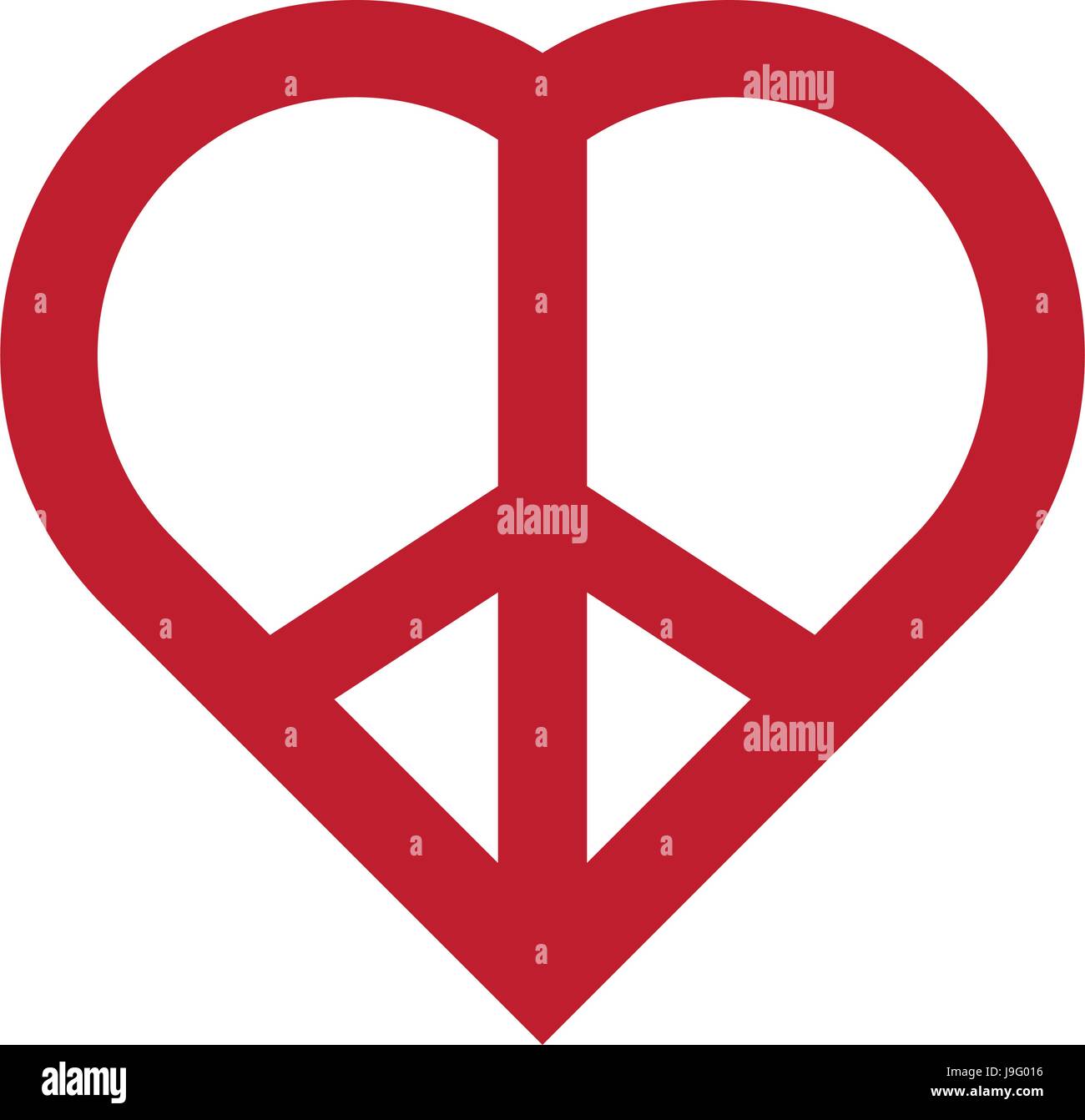 Peace and love symbol Stock Vector Image & Art Alamy