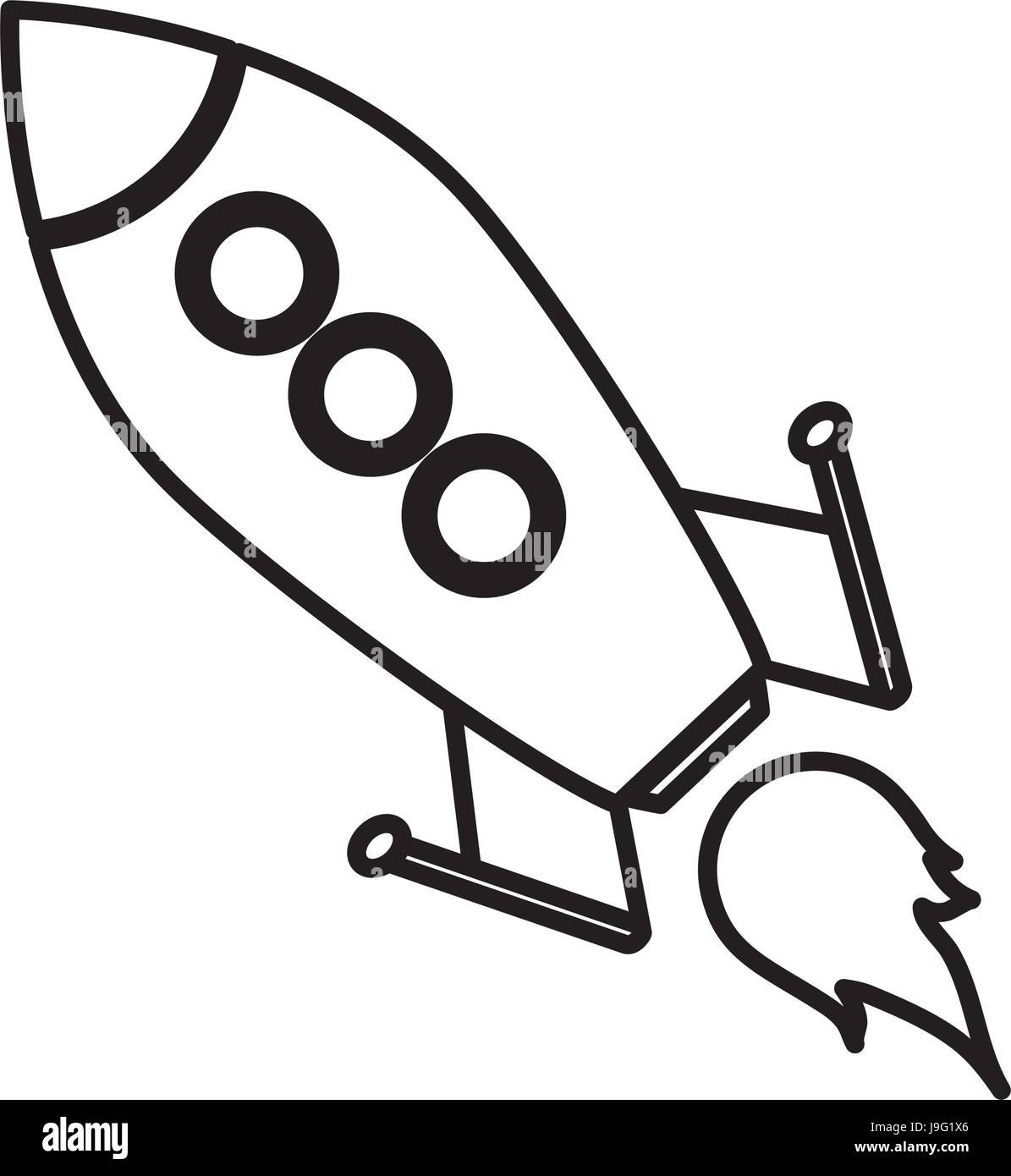 Space rocket icon Stock Vector Image & Art - Alamy