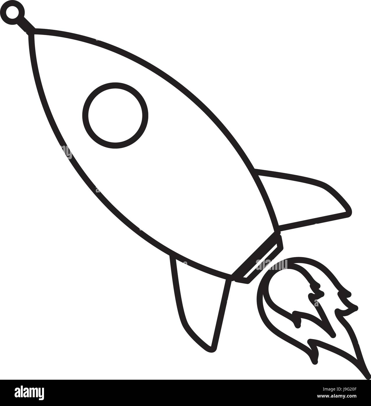 Space rocket icon Stock Vector Image & Art - Alamy