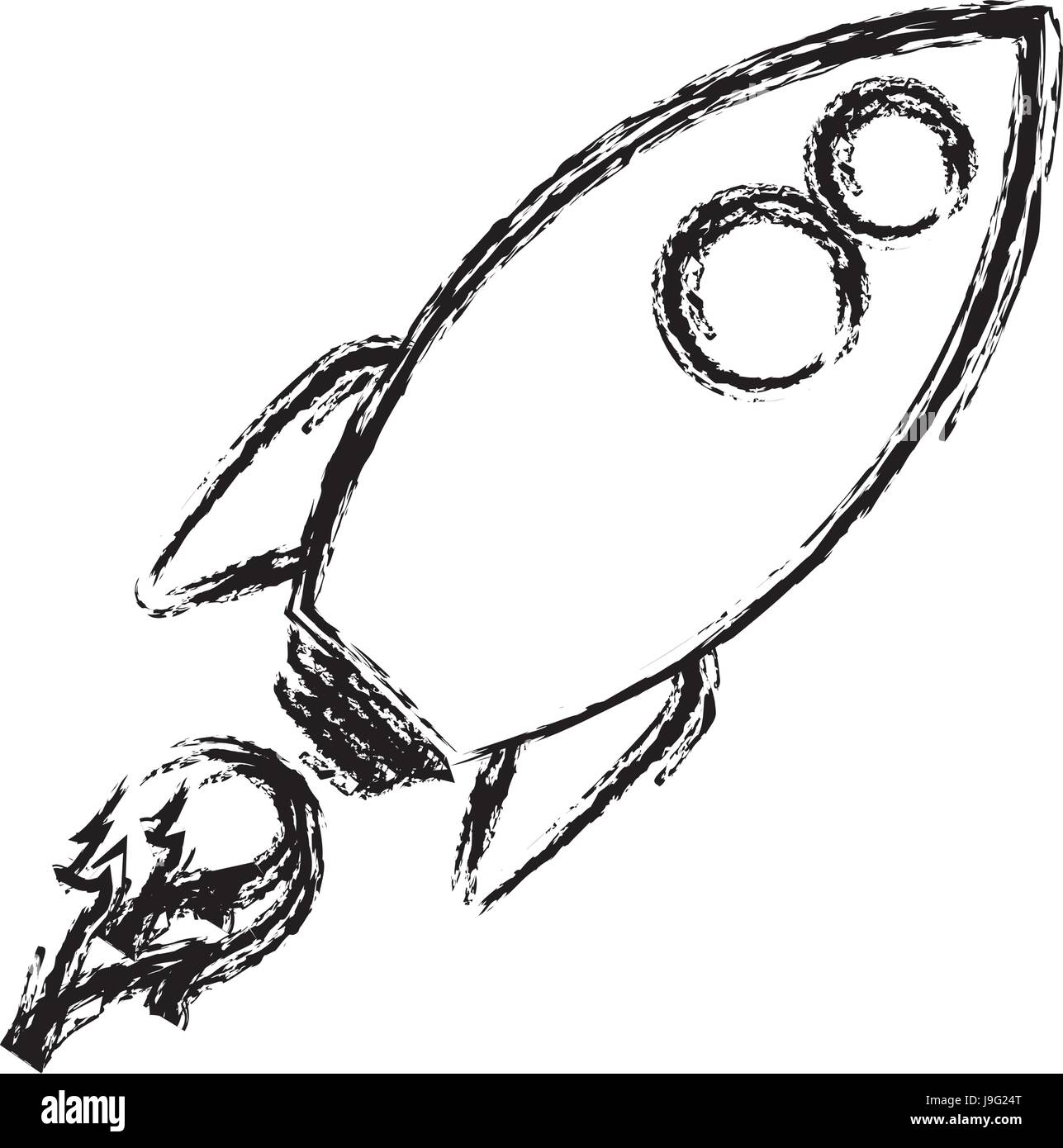 Space rocket icon Stock Vector Image & Art - Alamy