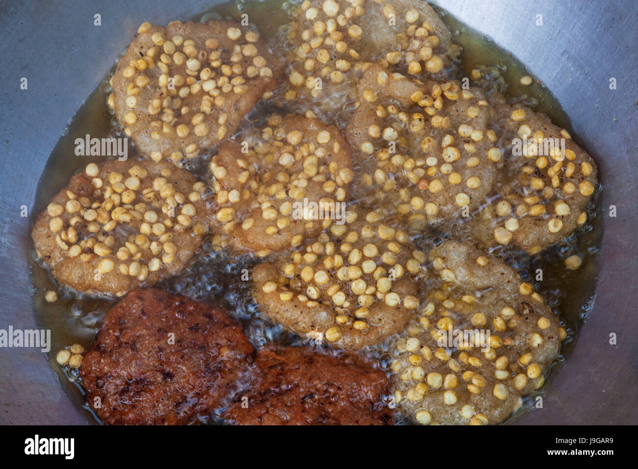 Myanmar, Yangon, Deep Fried Chickpea Fritters Stock Photo Alamy