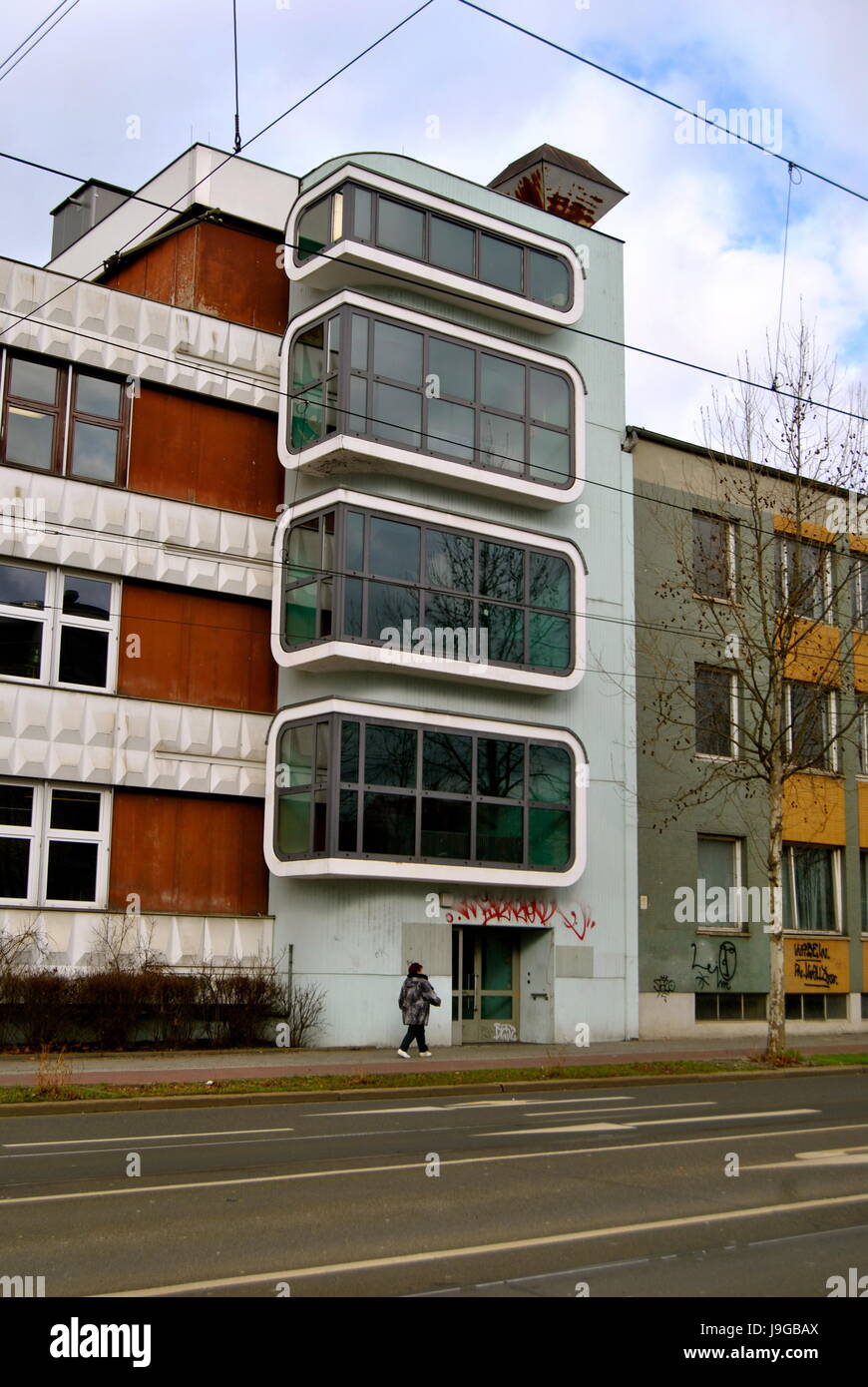 Communist era architecture, Berlin, Germany Stock Photo