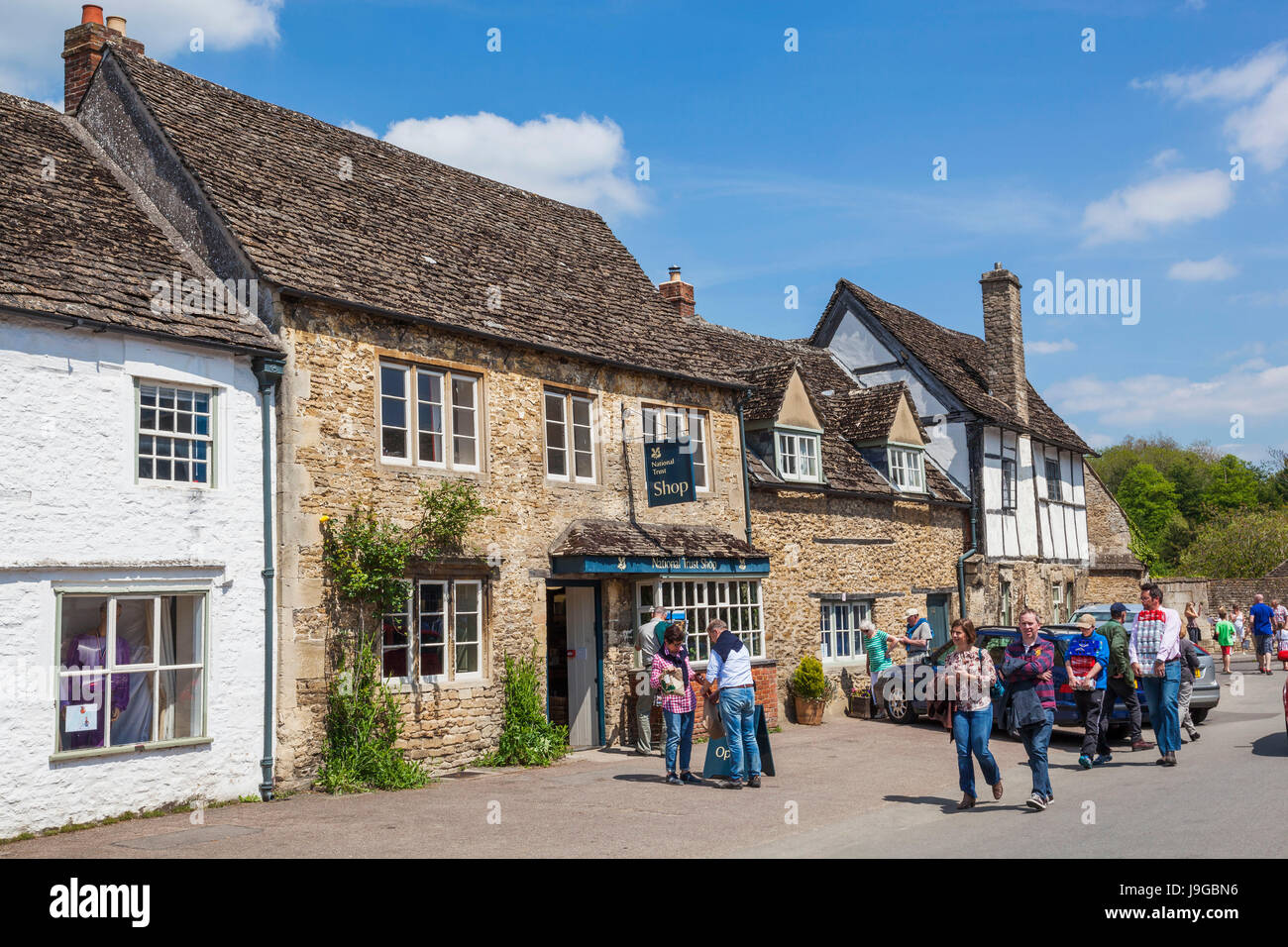 England, Somerset, Lacock, Lacock Village Stock Photo